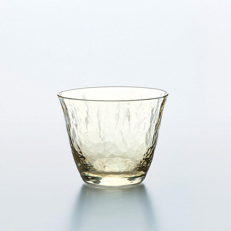 Handmade Crystal Sake Glass - Yellow 80ml
